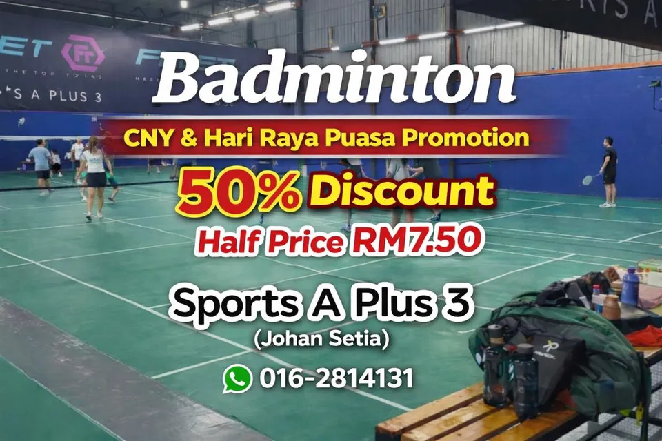 Sports A Plus 3 (Johan Setia) Badminton and Pickleball Centre - photo 2